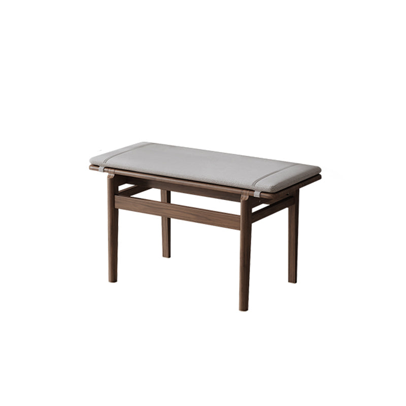 Rectangle Entryway Bench Modern Wooden Accent Bench in Solid Color