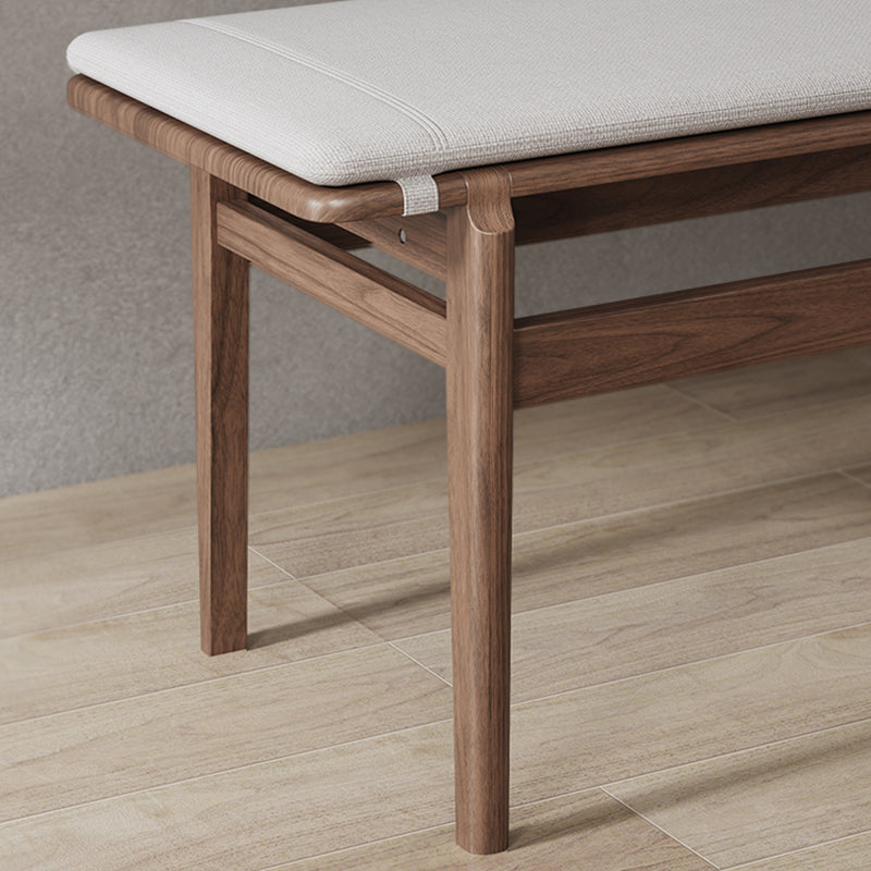 Rectangle Entryway Bench Modern Wooden Accent Bench in Solid Color