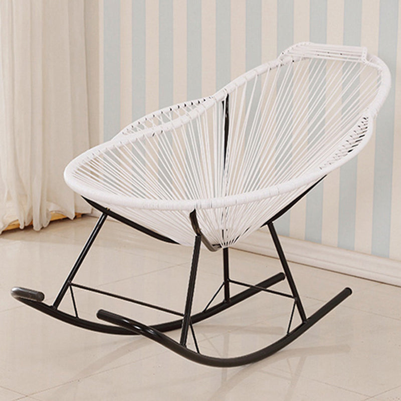 Modern Style Iron Base Chaise Rocking Chair Lounge Leisure Lazy Chair