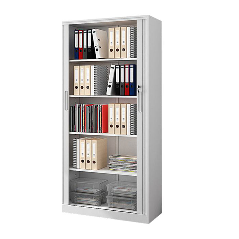 Modern File Cabinet Storage Shelves Rolling Door Metal Filing Cabinet for Home Office