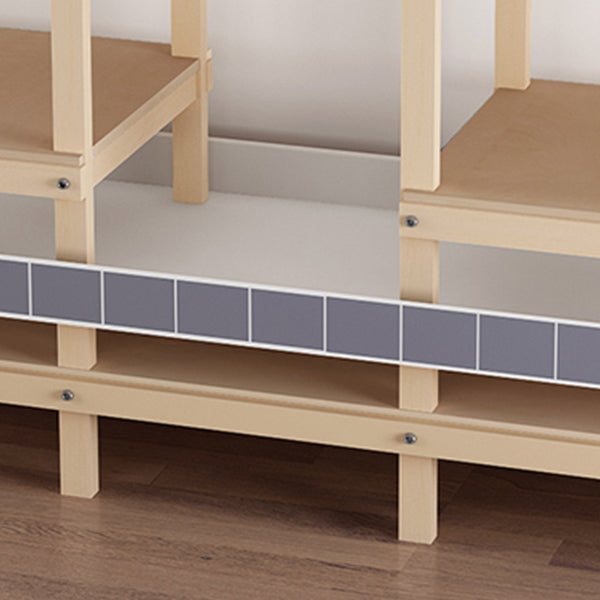 Modern Freestanding Wardrobe Closet Pine Wood Wardrobe Cabinet