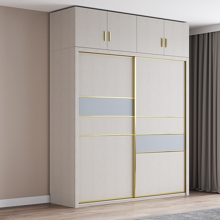 Sliding Wardrobe Closet with Shelves Contemporary Wardrobe Cabinet