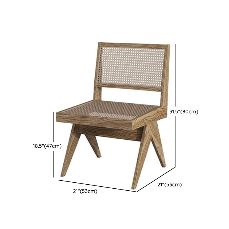 Contemporary Irregular Shape Solid Wood Dining Table with Chairs
