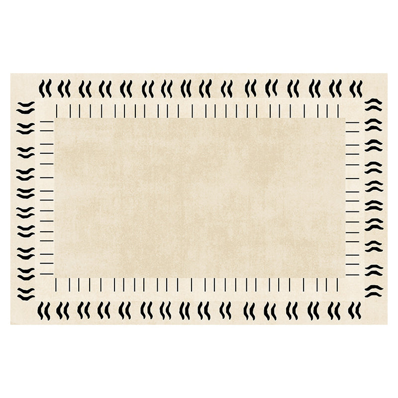 Wabi-Sabi Plain Rug Polyester Indoor Rug Non-Slip Carpet for Living Room and Bedroom