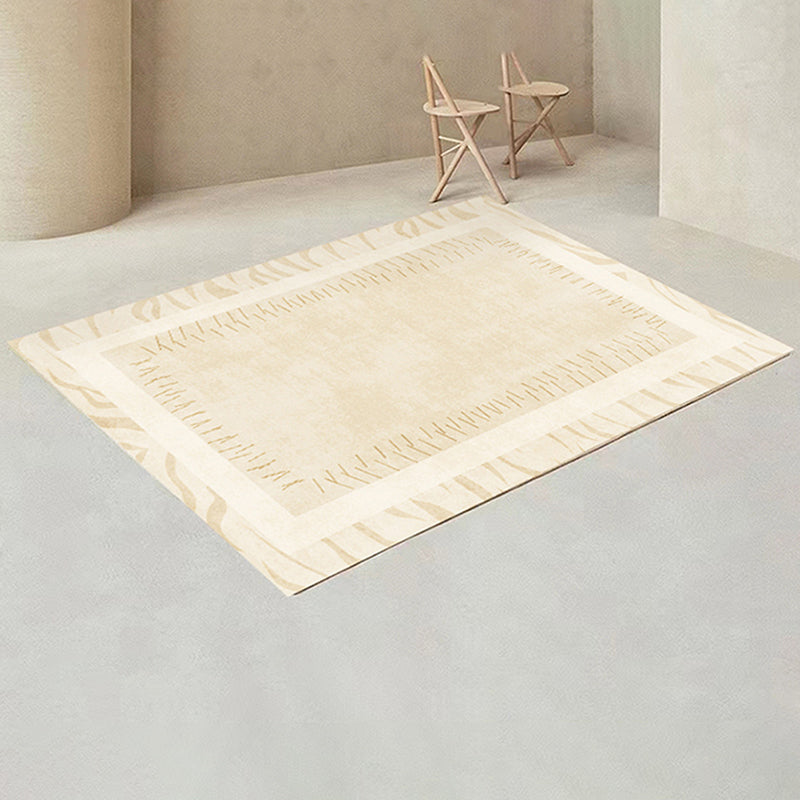 Wabi-Sabi Plain Rug Polyester Indoor Rug Non-Slip Carpet for Living Room and Bedroom