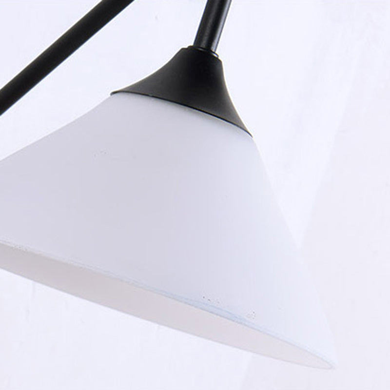 1 Light Simple Geometric Glass Wall Light Fixtures for Bedroom