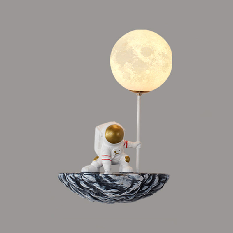 Modern Style Wall Mount Light 1-Light Spherical with Resin for Bedroom