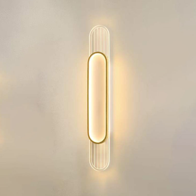 Geometric Simplicity Acrylic 1 Light Wall Light Fixture in Clear