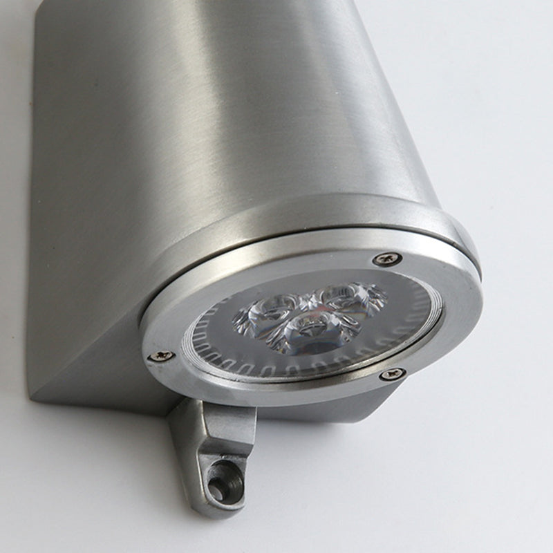 Geometric Wall Light Fixtures Modern Metal 1 Light in Silver