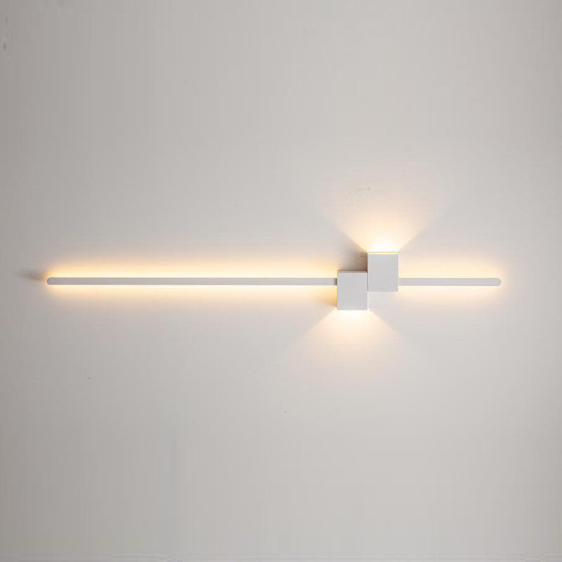 Modern Style Metal LED Wall Light Sconce with Acrylic Shade for Washroom