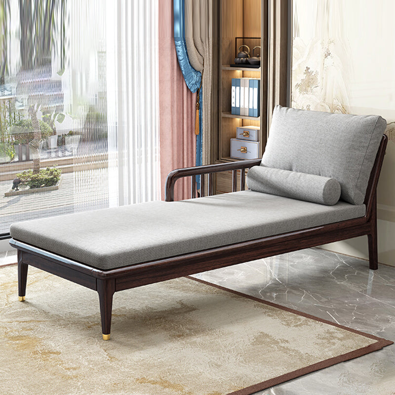 Traditional Wooden with Arms Chaise Round Arms for Bedroom Living Room