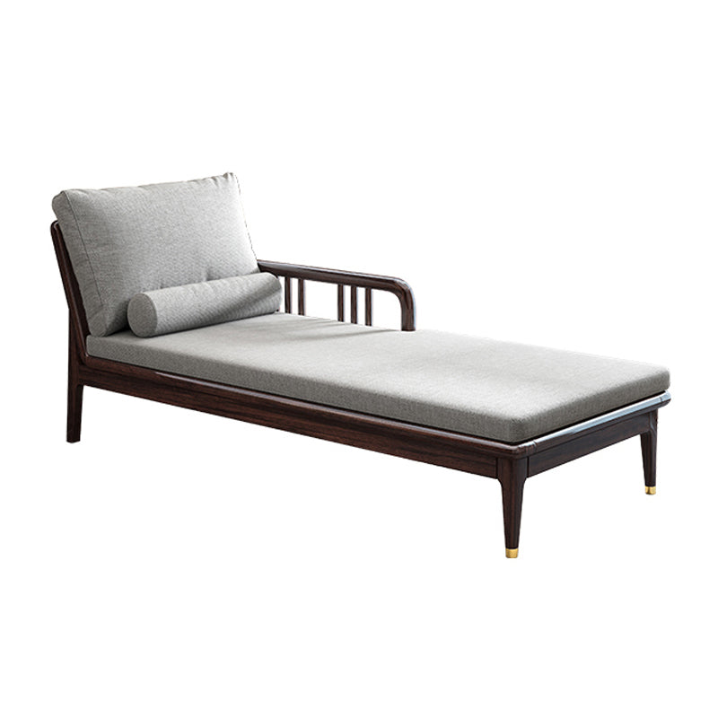 Traditional Wooden with Arms Chaise Round Arms for Bedroom Living Room