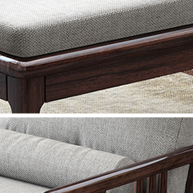Traditional Wooden with Arms Chaise Round Arms for Bedroom Living Room