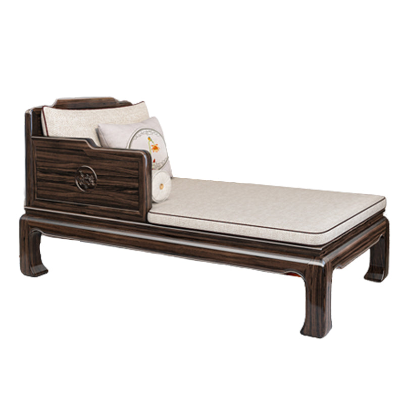 Traditional with Arms Chaise with Pillow Round Arms for Bedroom Living Room