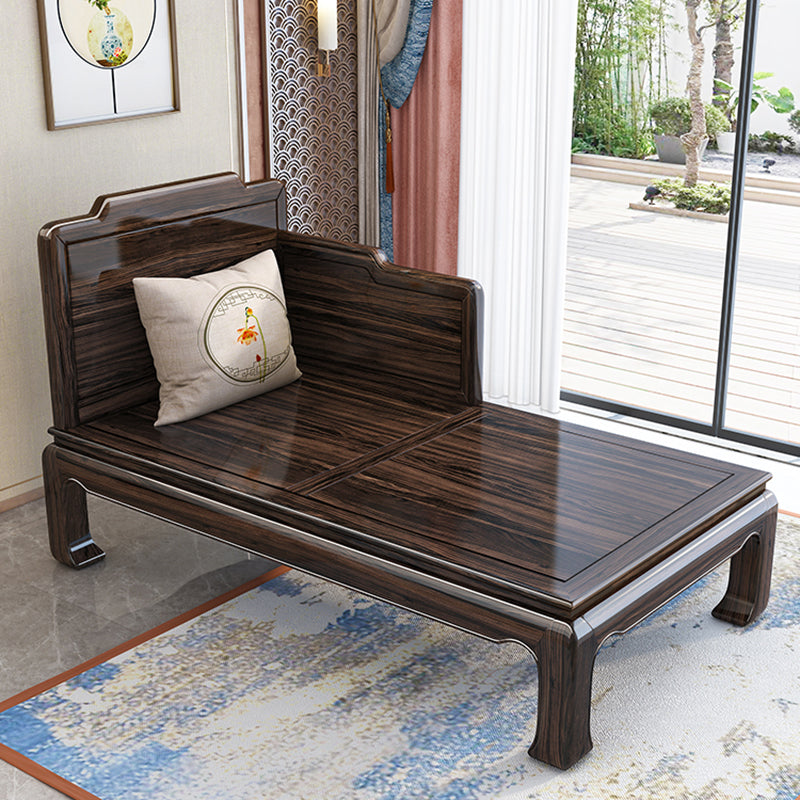 Traditional with Arms Chaise with Pillow Round Arms for Bedroom Living Room