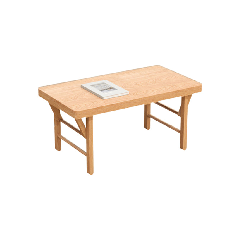 Traditional Rubber Wood Sofa Side Accent Table with 4 Legs for Bedroom