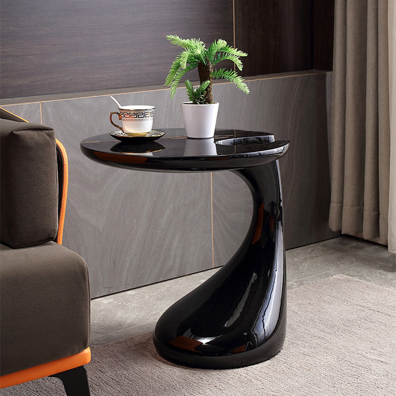 Contemporary Plastic Naturally Shaped Sofa Side Accent Table for Living Room