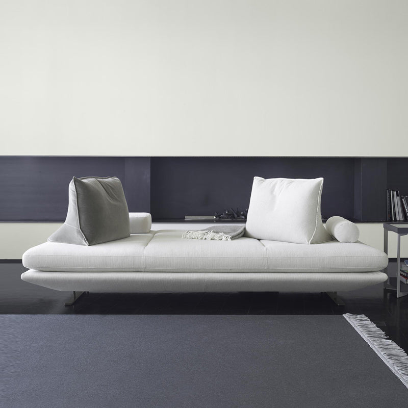Contemporary Upholstered Solid Color Lounge Chair with Metal Legs