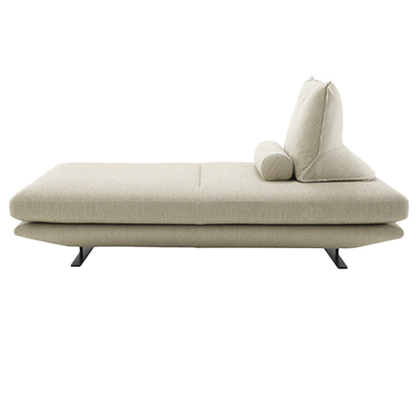 Contemporary Upholstered Solid Color Lounge Chair with Metal Legs