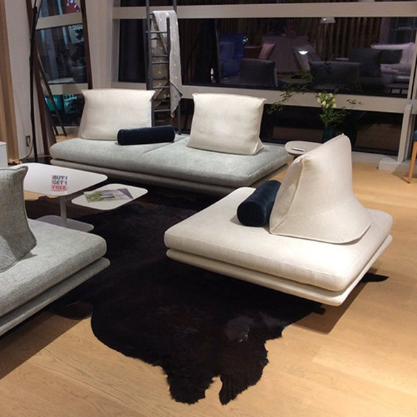 Contemporary Upholstered Solid Color Lounge Chair with Metal Legs