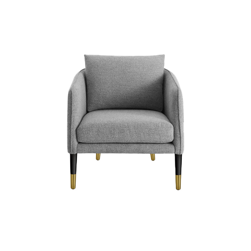Contemporary Accent Armchair with Pillow Back and Sloped Arms