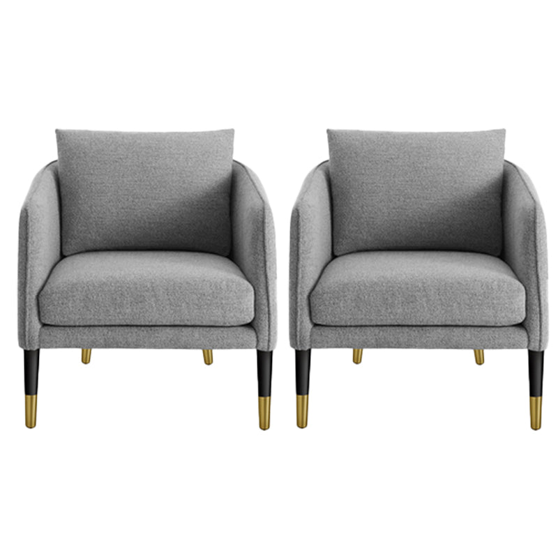 Contemporary Accent Armchair with Pillow Back and Sloped Arms