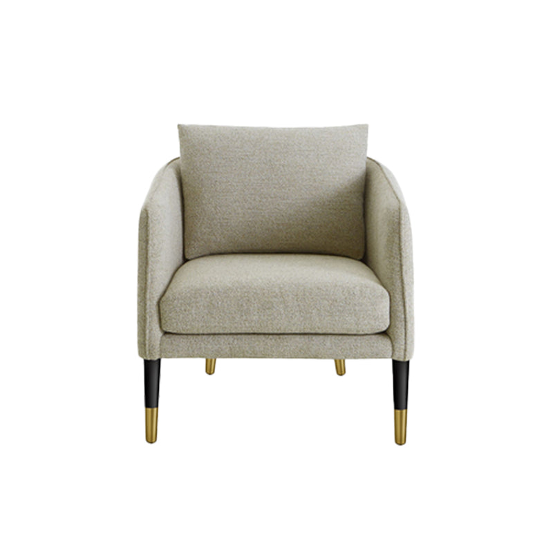 Contemporary Accent Armchair with Pillow Back and Sloped Arms