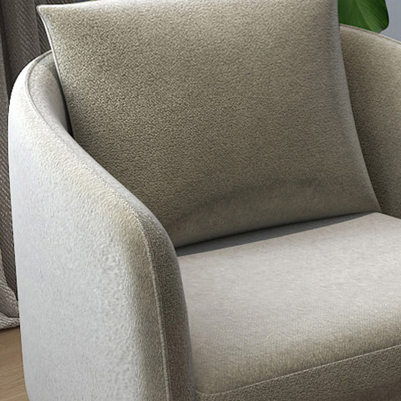 Contemporary Accent Armchair with Pillow Back and Sloped Arms