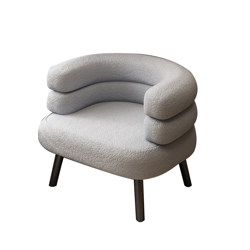 Modern Living Room Accent Armchair Basic Four Leg Accent Armchair