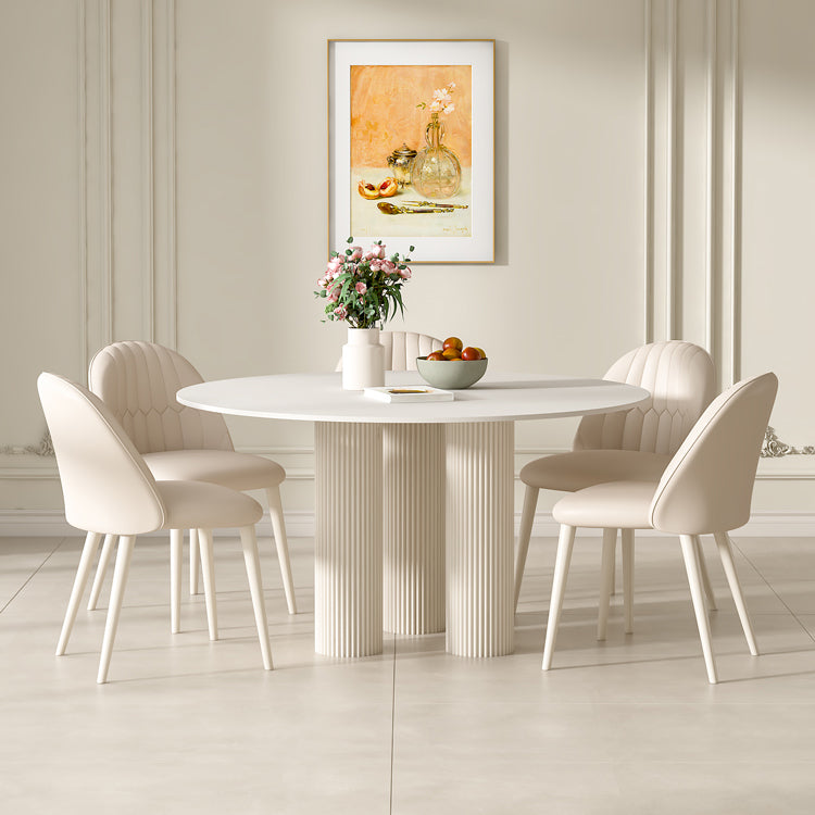 1/5 Piece Stone Top Contemporary Style Dining Room Chair Set