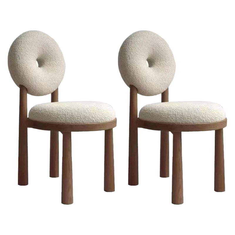 Contemporary Upholstered Dining Room Solid Wood Armless Dining Chair