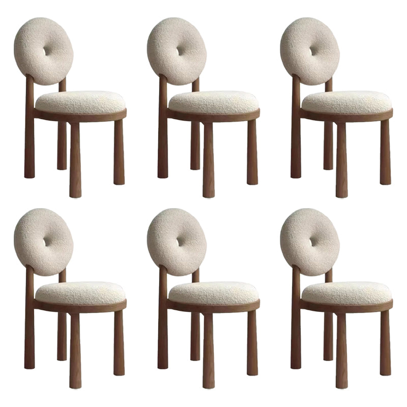 Contemporary Upholstered Dining Room Solid Wood Armless Dining Chair
