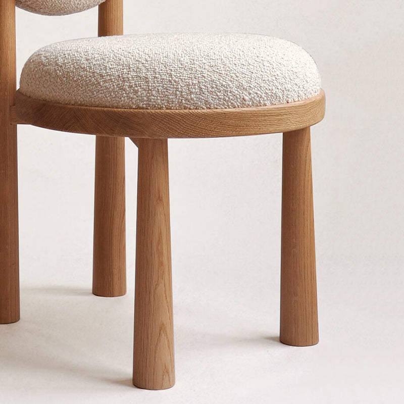 Contemporary Upholstered Dining Room Solid Wood Armless Dining Chair