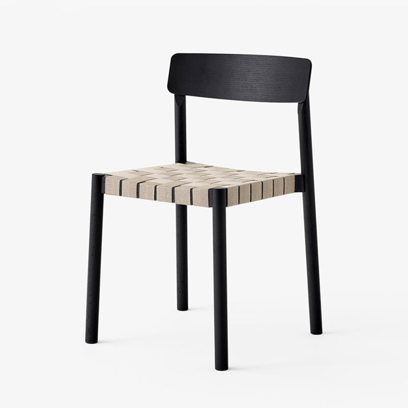 Modern Solid Wood Open Back Armless Dining Room Chair for Home