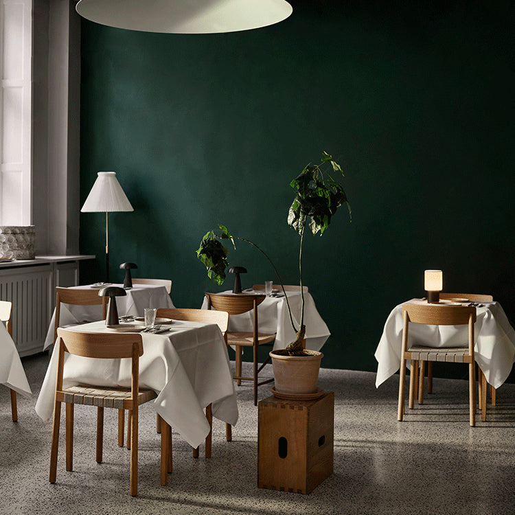 Modern Solid Wood Open Back Armless Dining Room Chair for Home