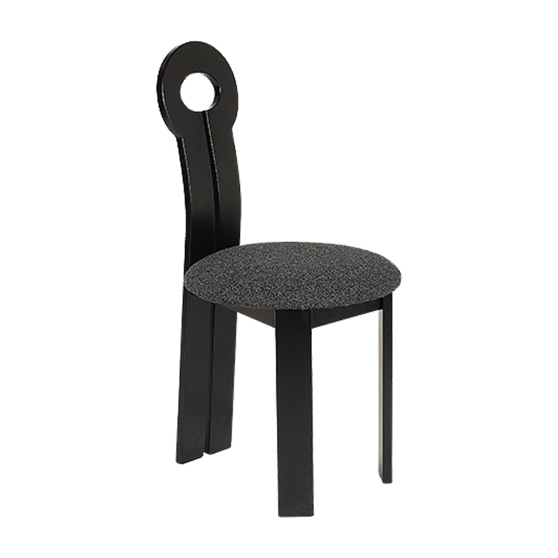 Modern Upholstered Home Solid Wood Slat Back Armless Dining Chair