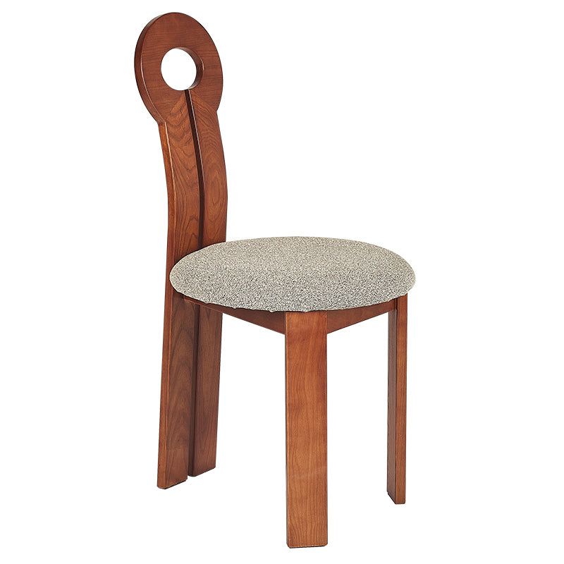 Modern Upholstered Home Solid Wood Slat Back Armless Dining Chair