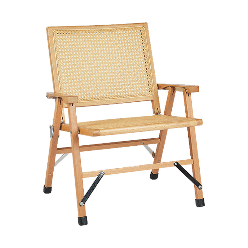 Contemporary Home Solid Wood Cane Back Armless Dining Chairs