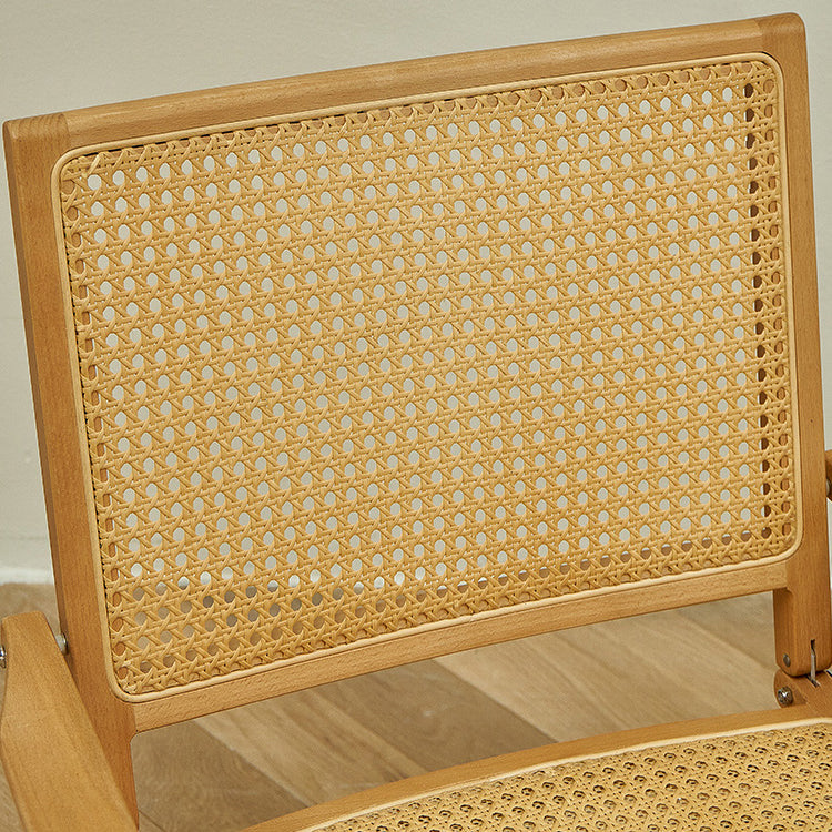 Contemporary Home Solid Wood Cane Back Armless Dining Chairs