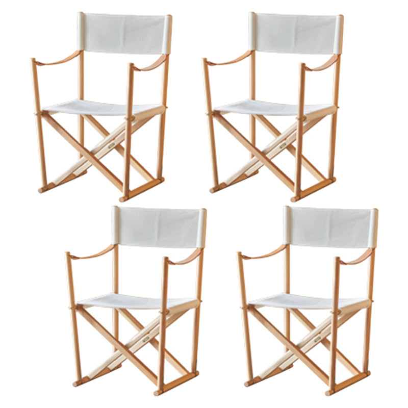 Open Back Solid Wood Arm Modern Dining and Accent Chairs for Home