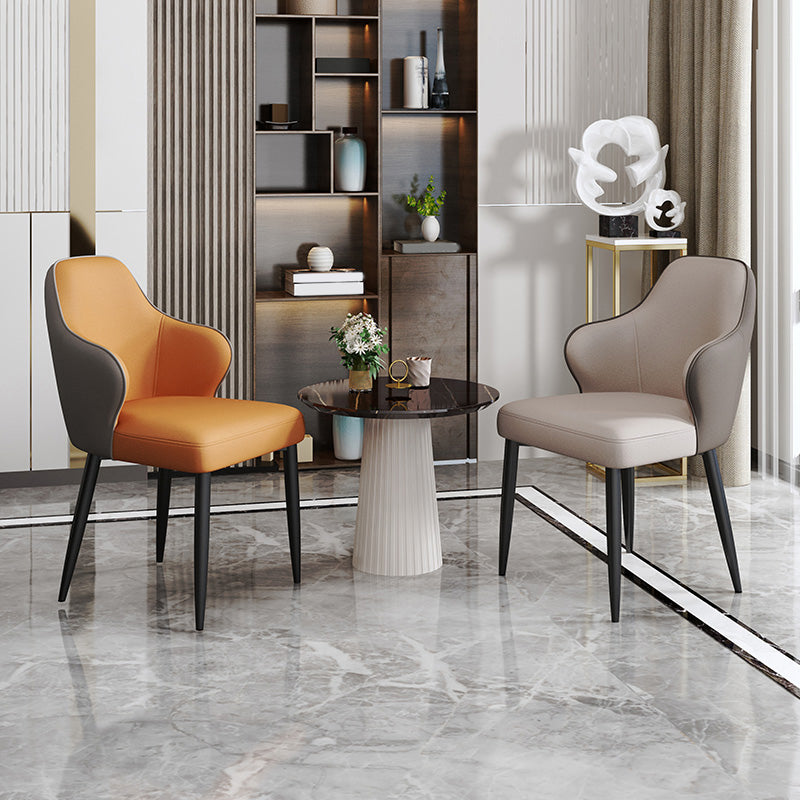 Contemporary Style Parsons Upholstered Dining Arm Chair for Home