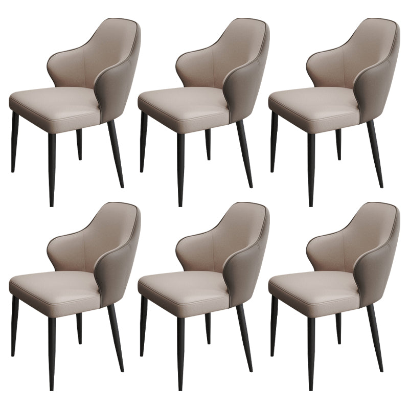 Contemporary Style Parsons Upholstered Dining Arm Chair for Home