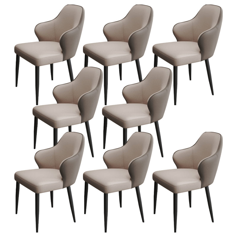 Contemporary Style Parsons Upholstered Dining Arm Chair for Home