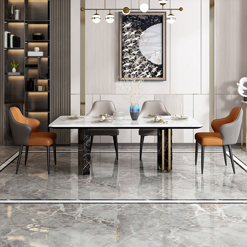 Contemporary Style Parsons Upholstered Dining Arm Chair for Home