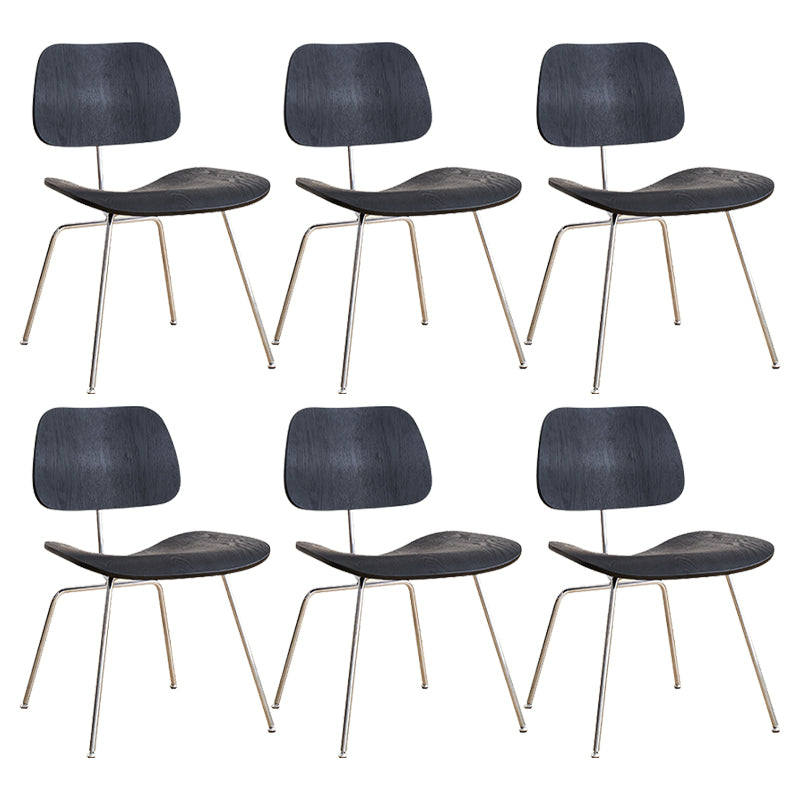 Contemporary Style Wooden Open Back Dining Side Chair for Home