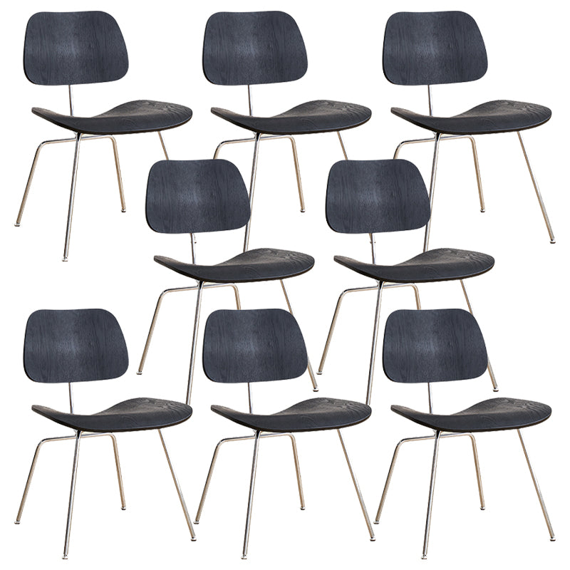 Contemporary Style Wooden Open Back Dining Side Chair for Home