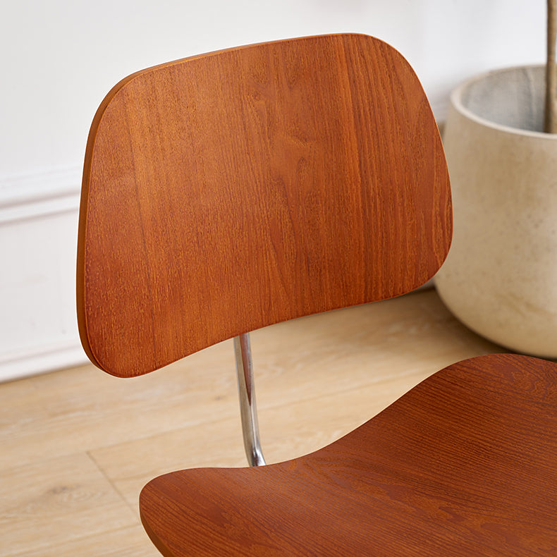 Contemporary Style Wooden Open Back Dining Side Chair for Home