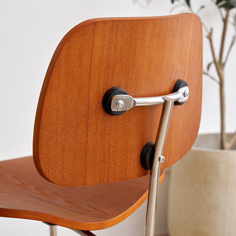 Contemporary Style Wooden Open Back Dining Side Chair for Home