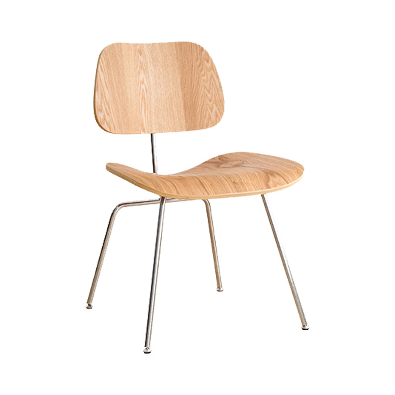 Contemporary Style Wooden Open Back Dining Side Chair for Home