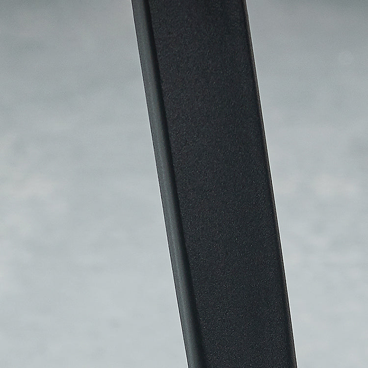 Modern Metal and Faux Leather Armless Dining Chairs for Kitchen